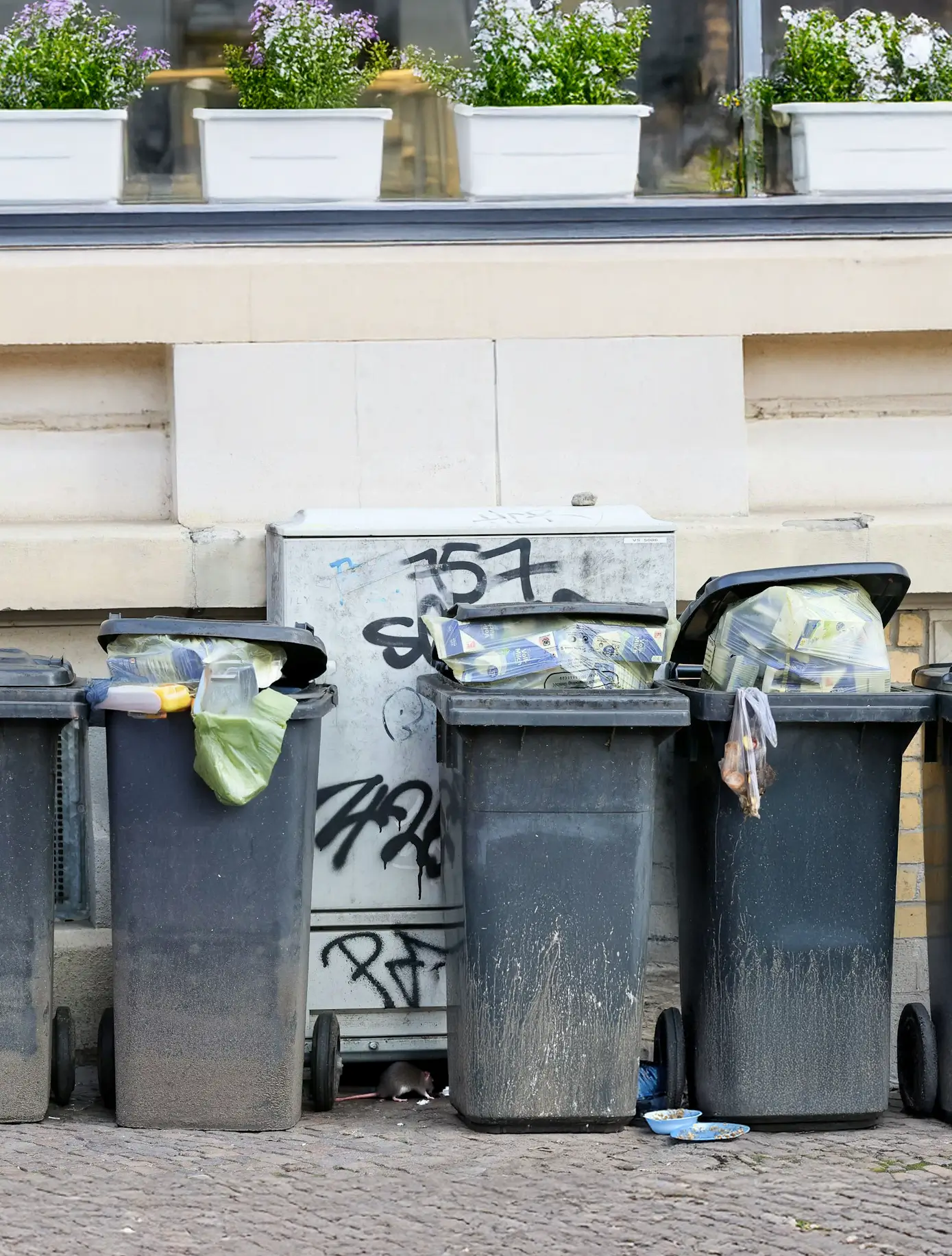 Mülltonnenreinigung für Gewerbekunden