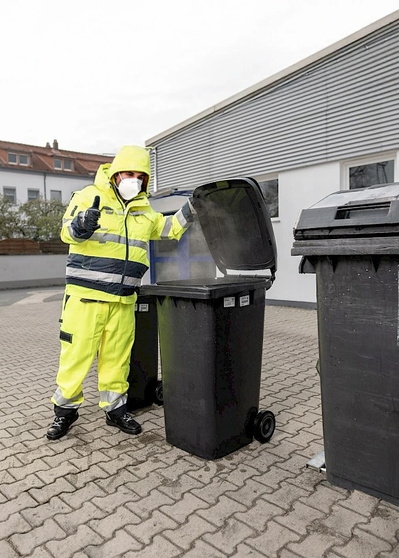 Mülltonnenreinigung für Gewerbekunden